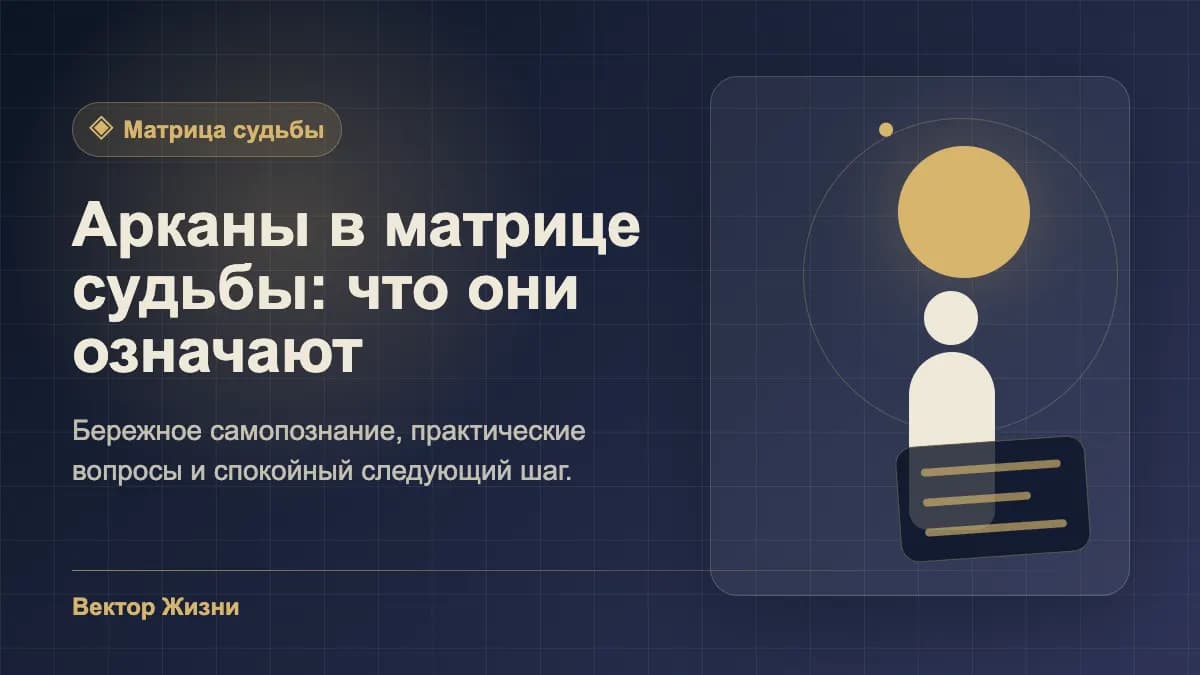 Иллюстрация к статье «Арканы в матрице судьбы: что они означают»