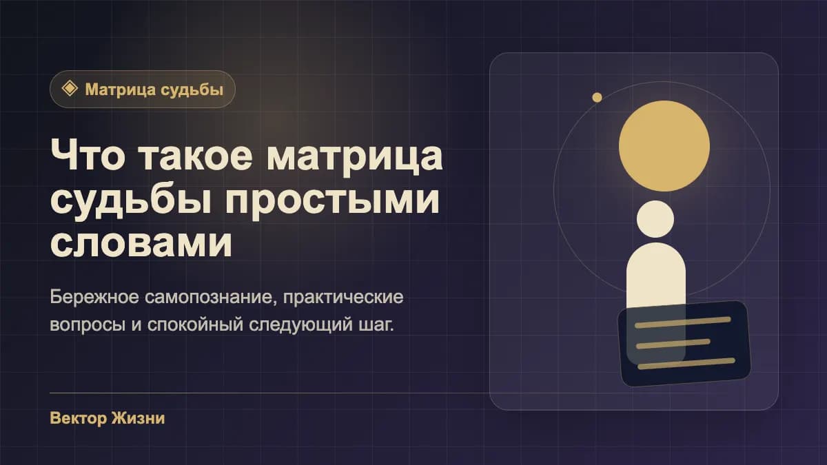 Иллюстрация к статье «Что такое матрица судьбы простыми словами»