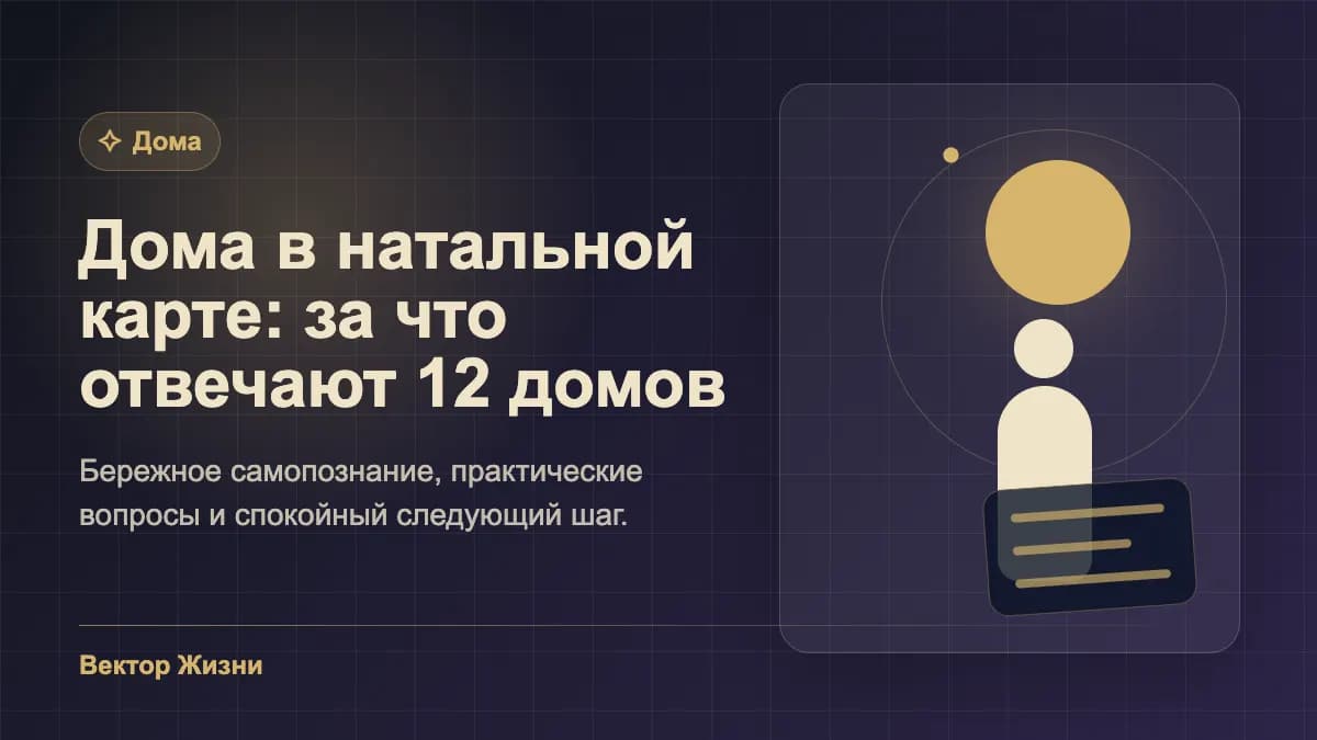 Иллюстрация к статье «Дома в натальной карте: за что отвечают 12 домов»
