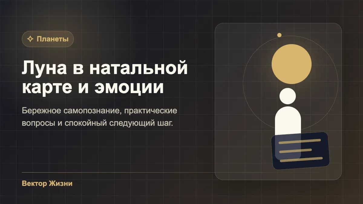 Иллюстрация к статье «Луна в натальной карте и эмоции»