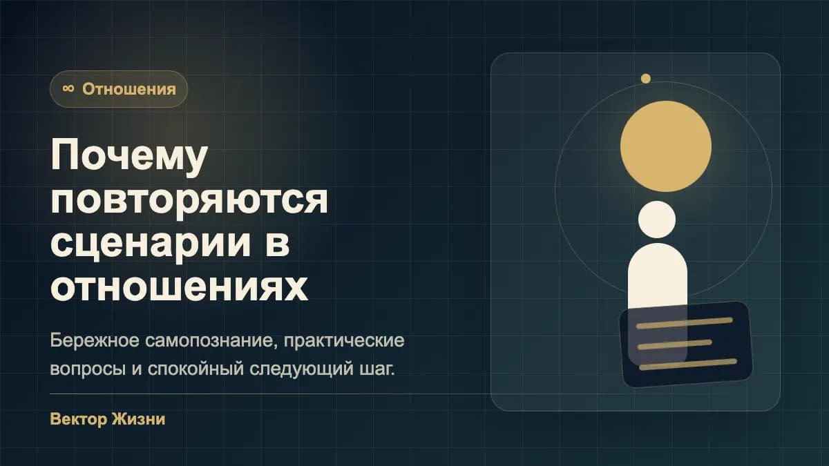 Иллюстрация к статье «Почему повторяются сценарии в отношениях»
